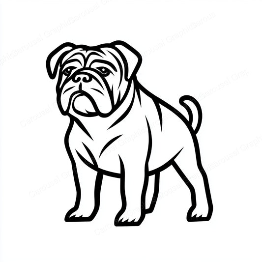 Bulldog Vector Graphic preview