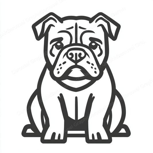Bulldog Vector Graphic preview
