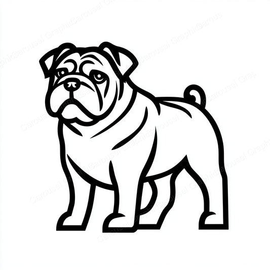 Bulldog Vector Graphic preview
