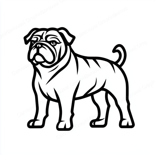 Bulldog Vector Graphic preview
