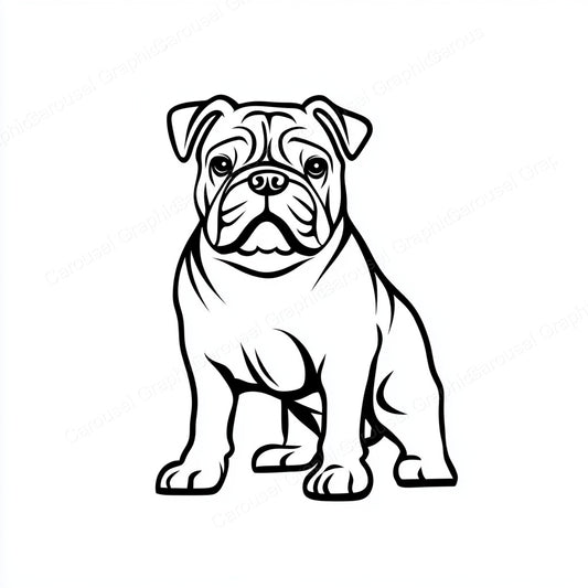 Bulldog Vector Graphic preview