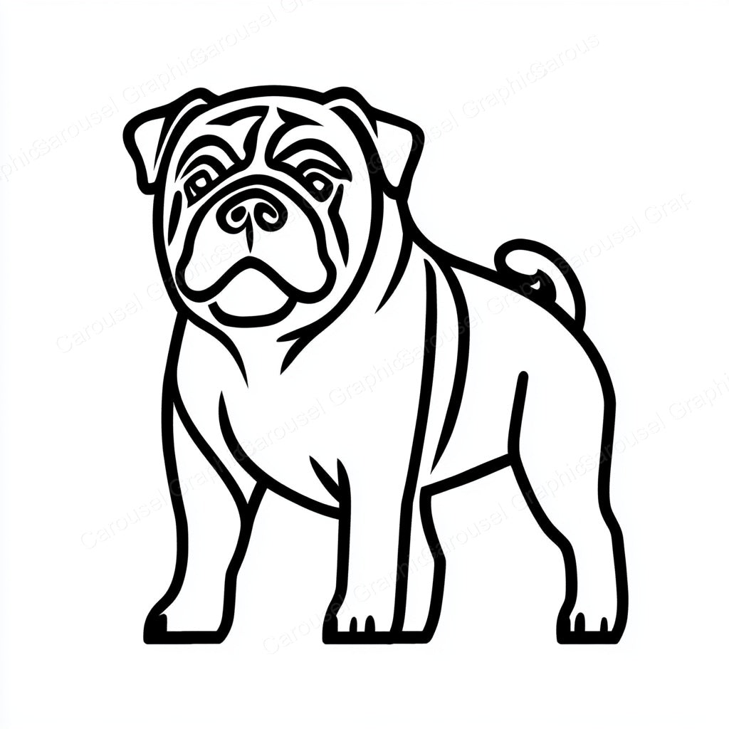 Bulldog Vector Graphic preview