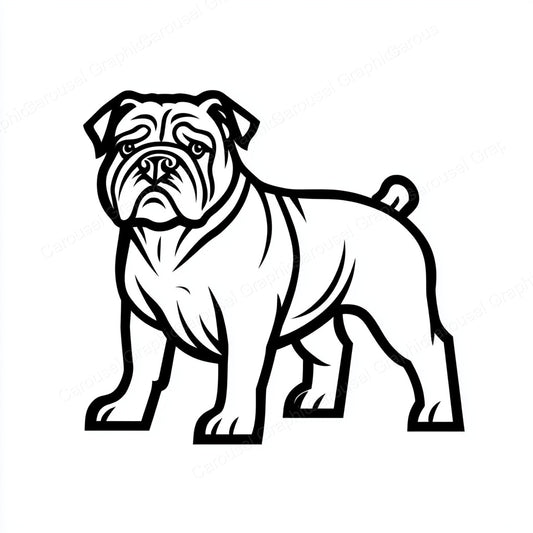 Bulldog Vector Graphic preview