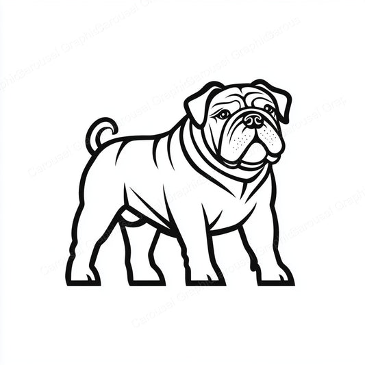 Bulldog Vector Graphic preview