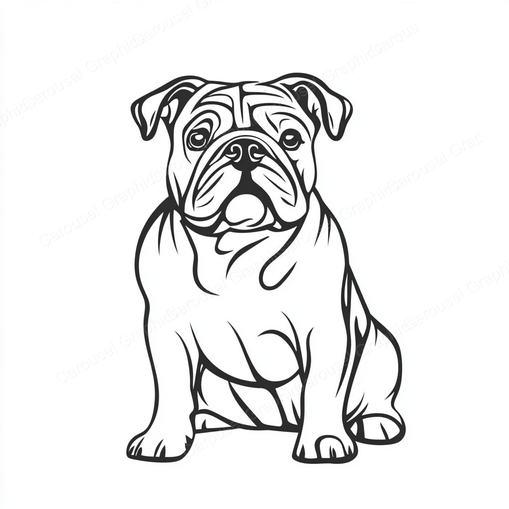 Bulldog Vector Graphic preview