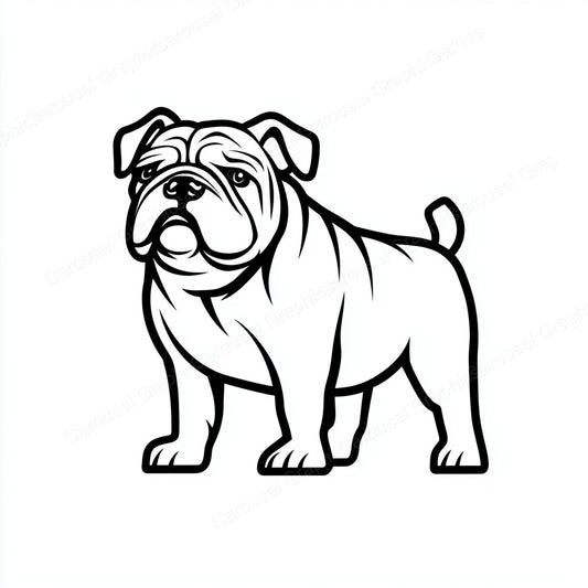 Bulldog Vector Graphic preview