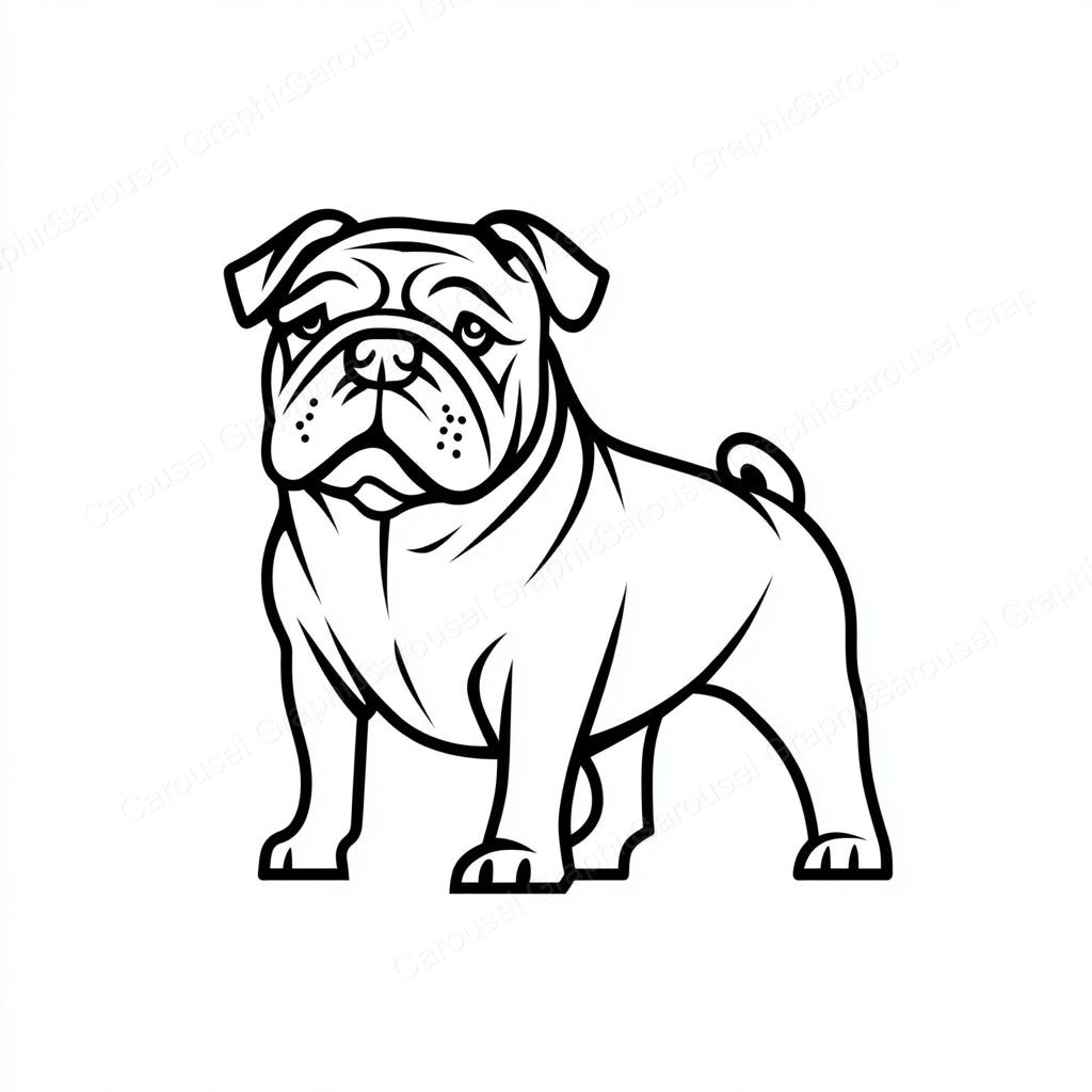 Bulldog Vector Graphic preview