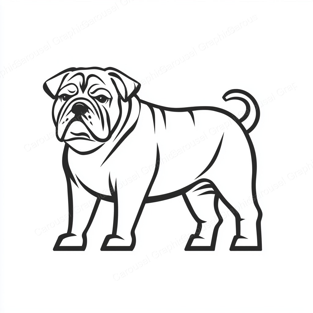 Bulldog Vector Graphic preview