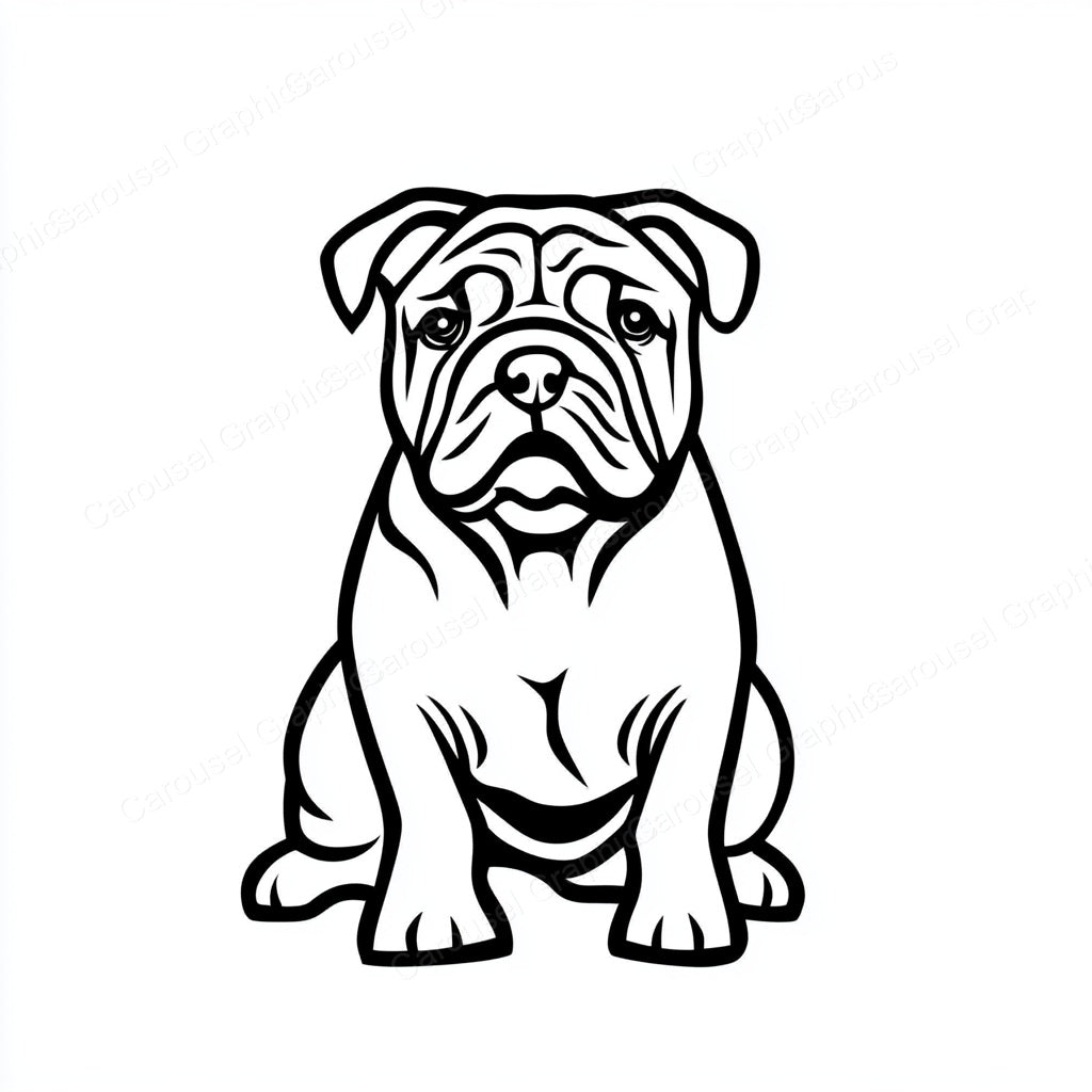 Bulldog Vector Graphic preview