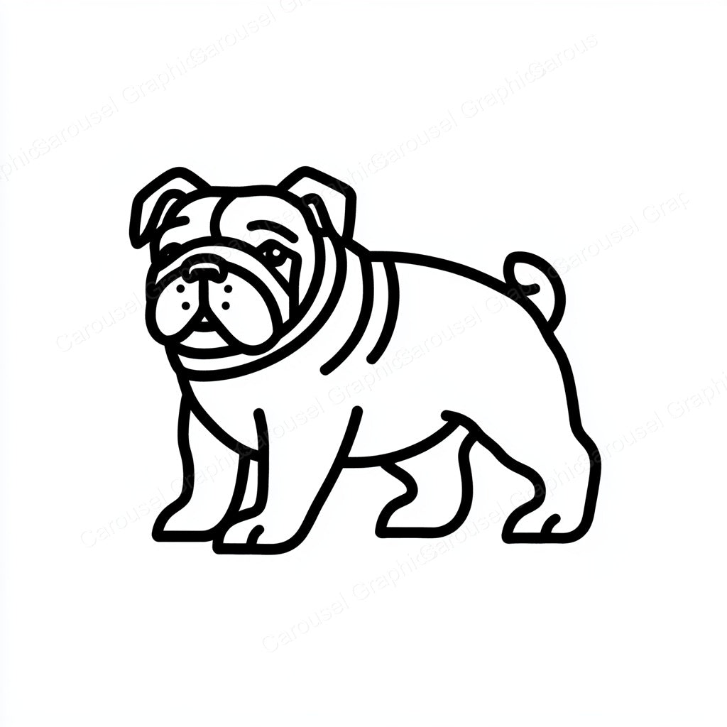 Bulldog Vector Graphic preview