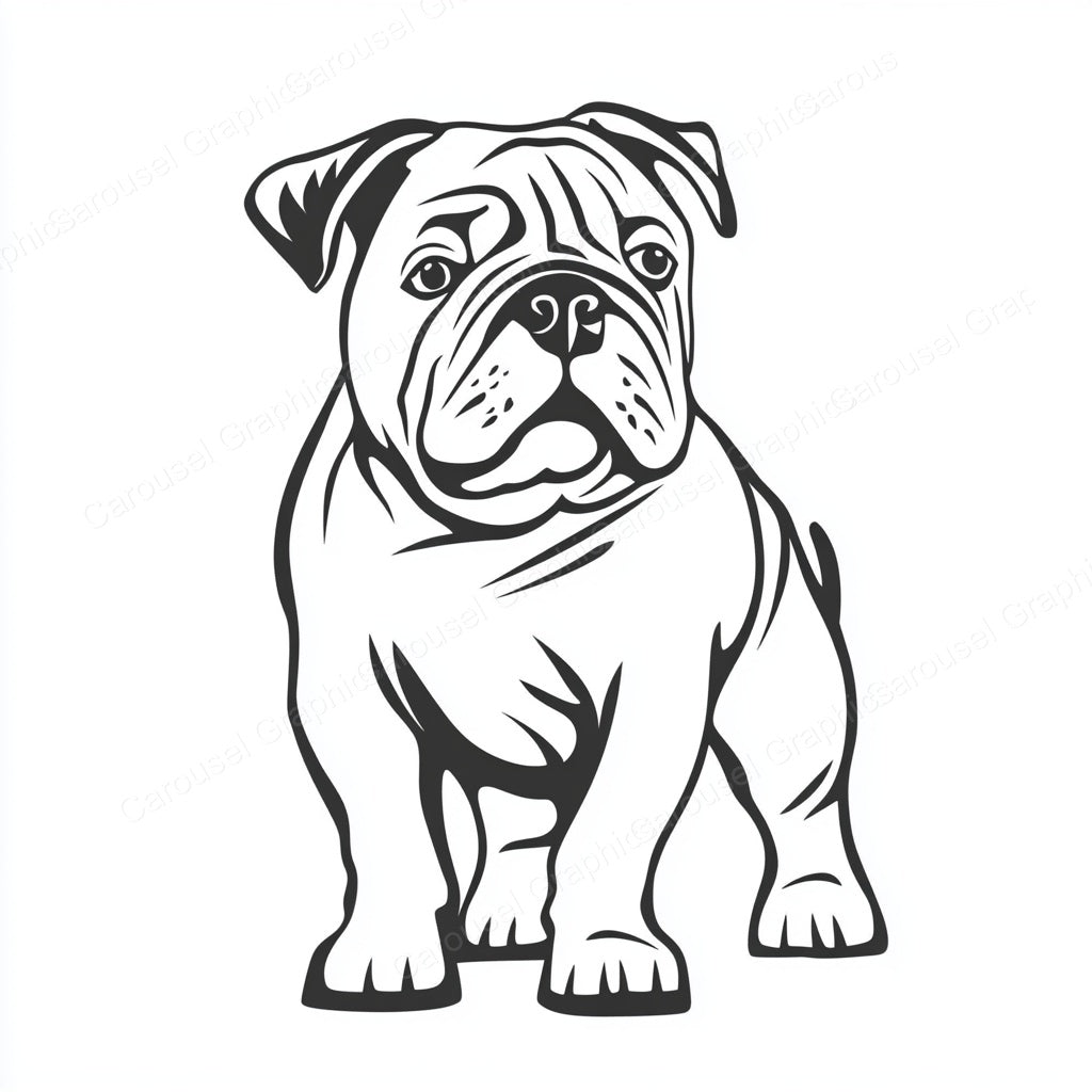 Bulldog Vector Graphic preview