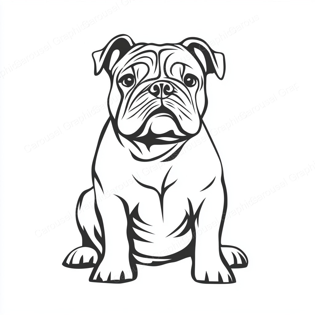 Bulldog Vector Graphic preview