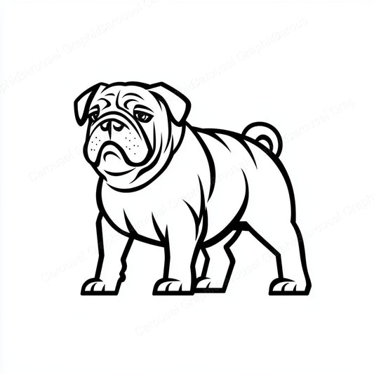 Bulldog Vector Graphic preview