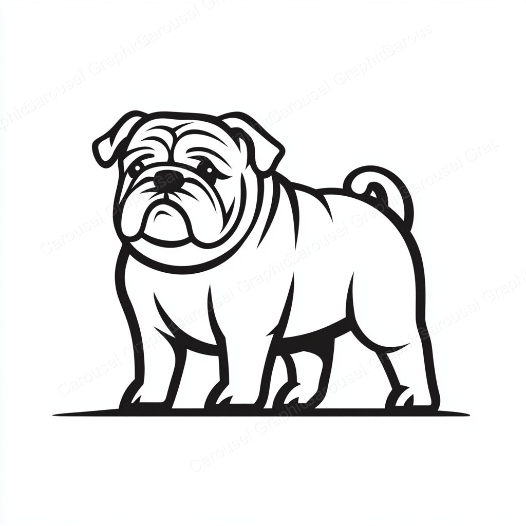 Bulldog Vector Graphic preview