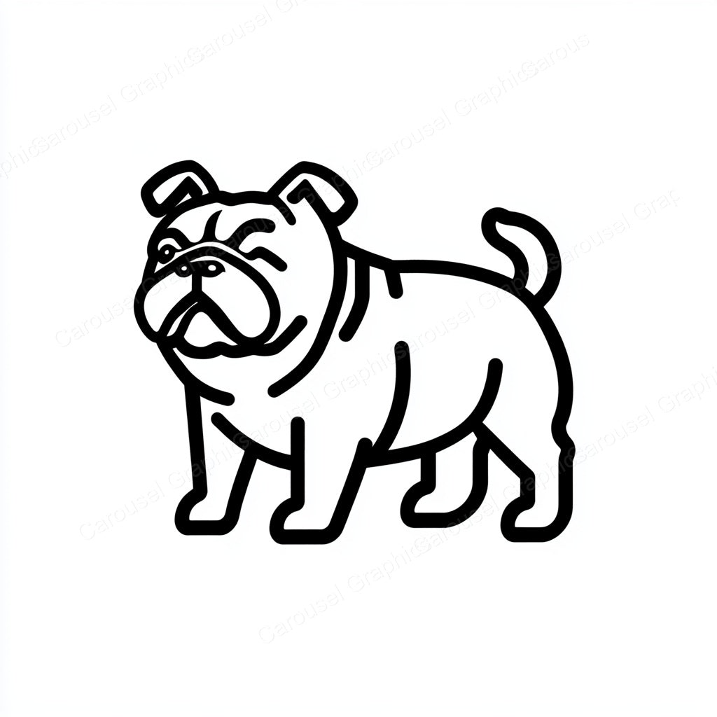 Bulldog Vector Graphic preview