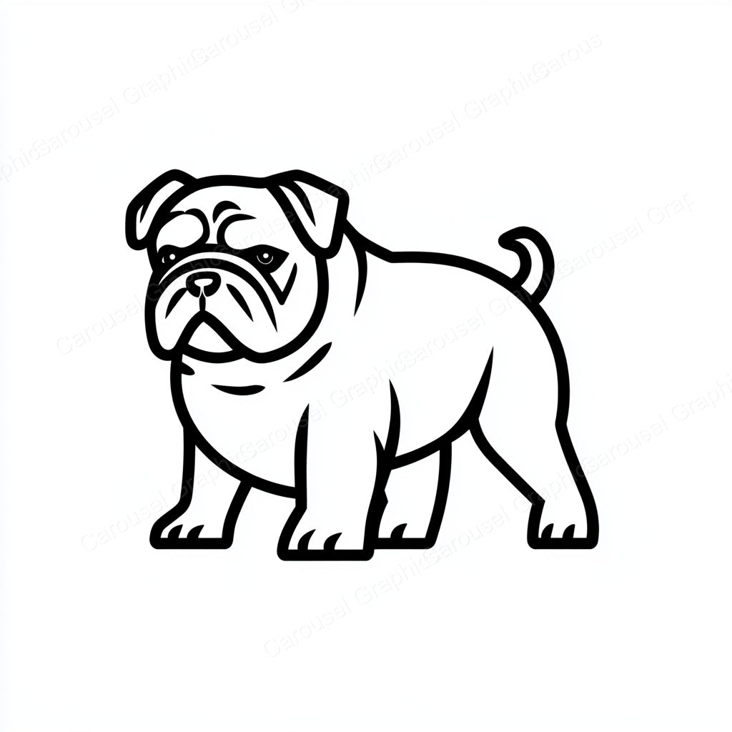 Bulldog Vector Graphic preview