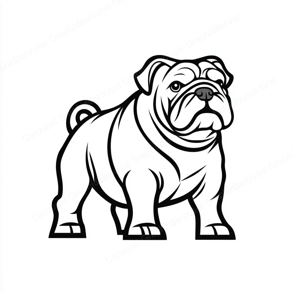 Bulldog Vector Graphic preview