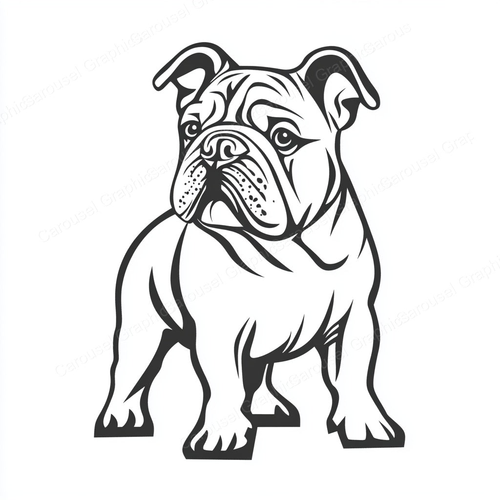 Bulldog Vector Graphic preview