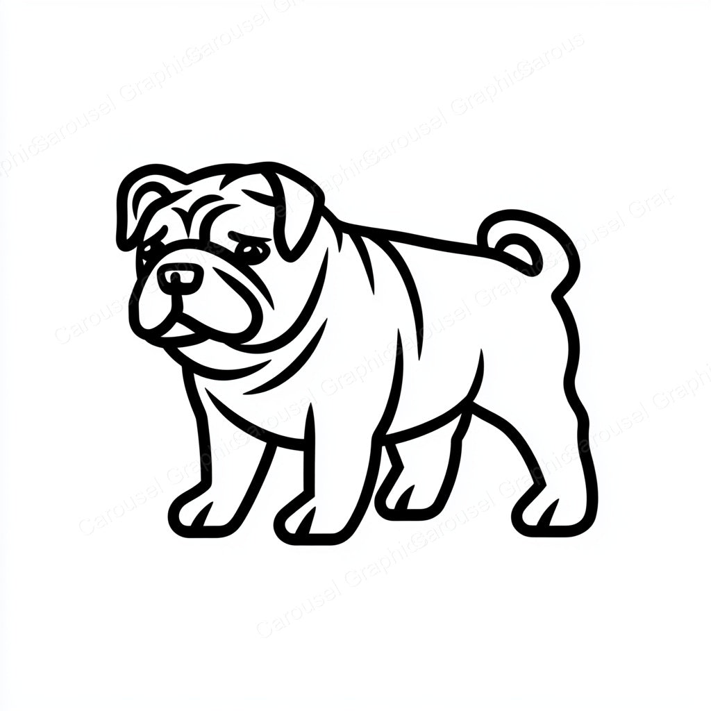 Bulldog Vector Graphic preview