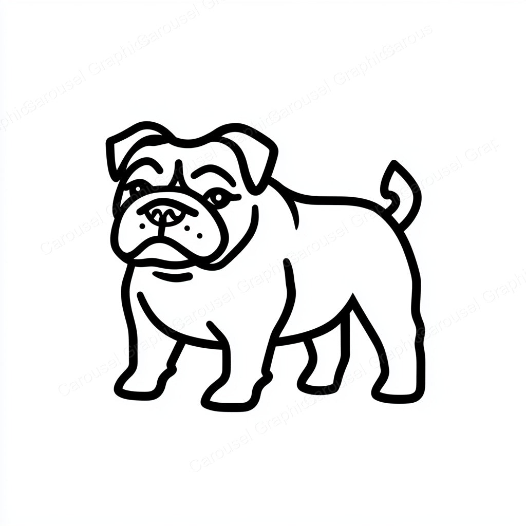 Bulldog Vector Graphic preview