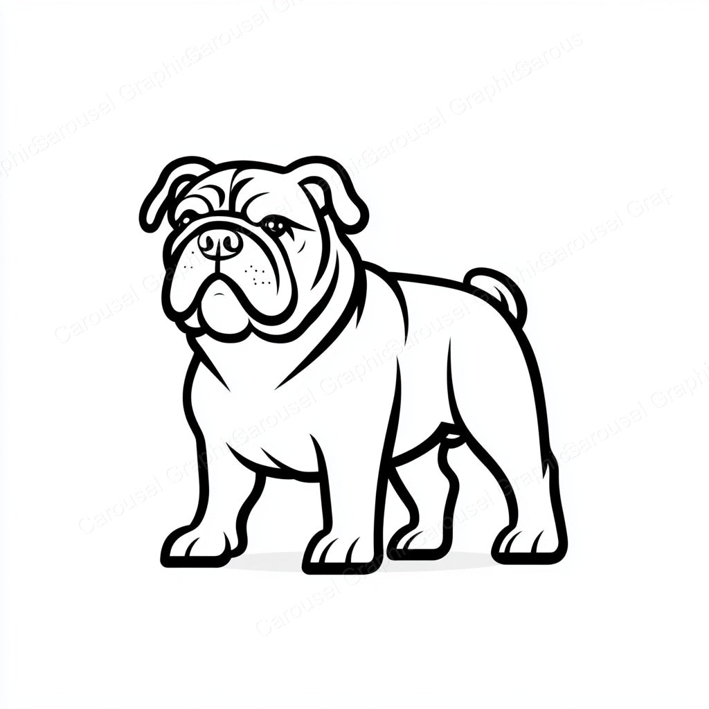 Bulldog Vector Graphic preview