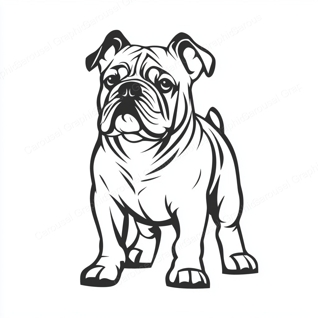 Bulldog Vector Graphic preview