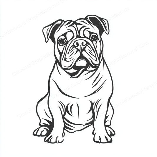 Bulldog Vector Graphic preview