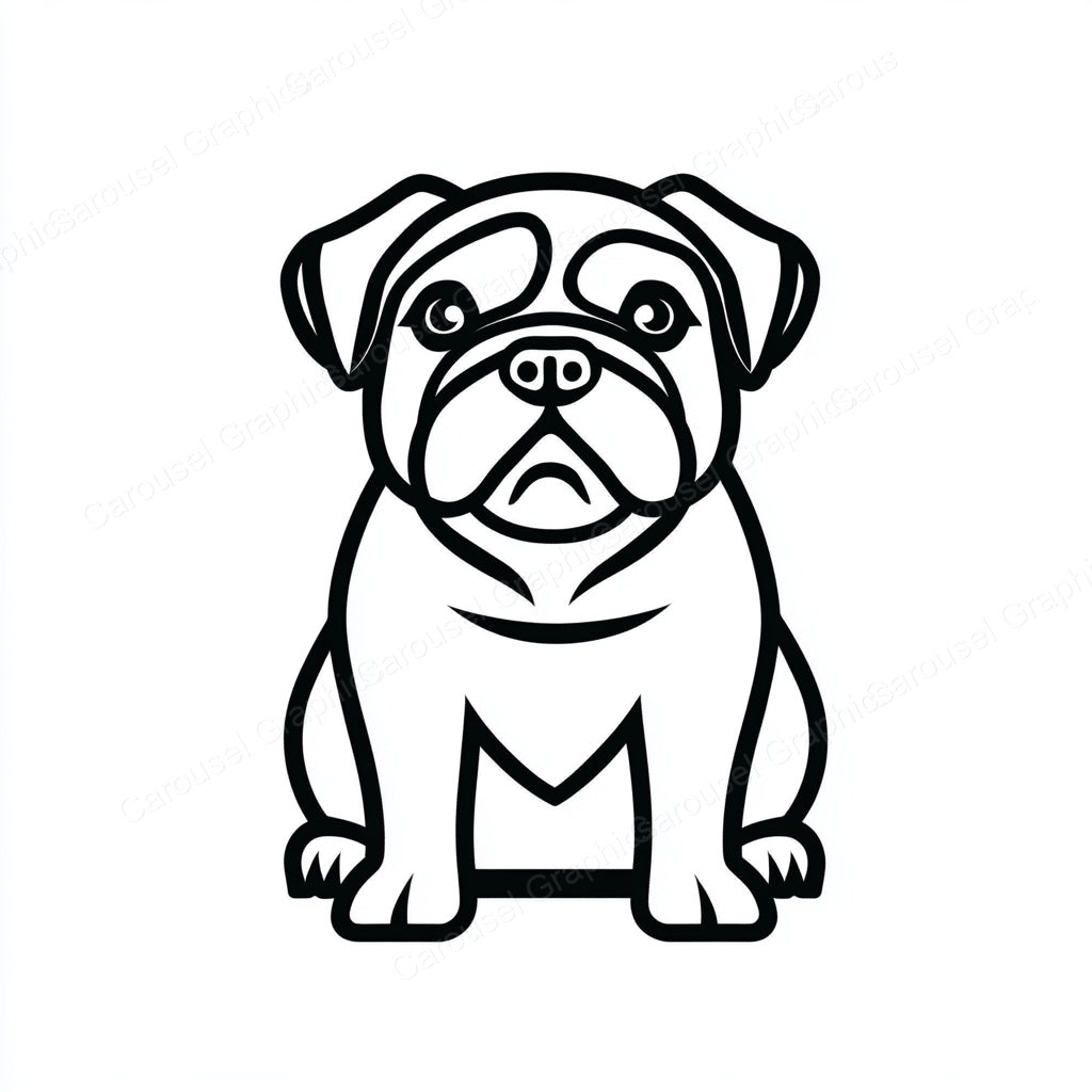 Bulldog Vector Graphic preview