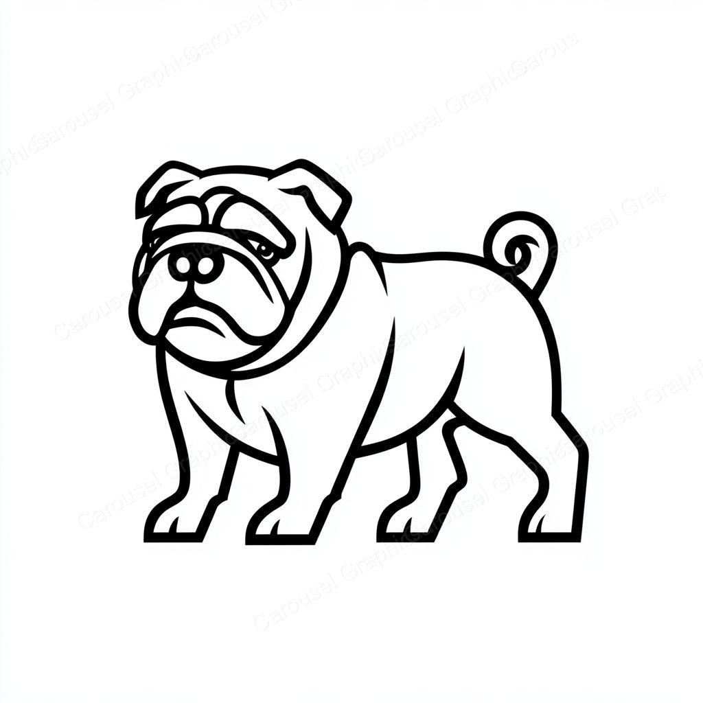 Bulldog Vector Graphic preview