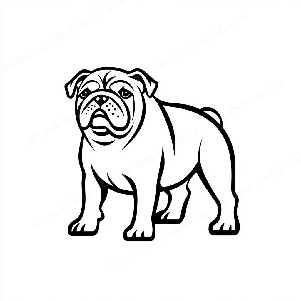 Bulldog Vector Graphic preview