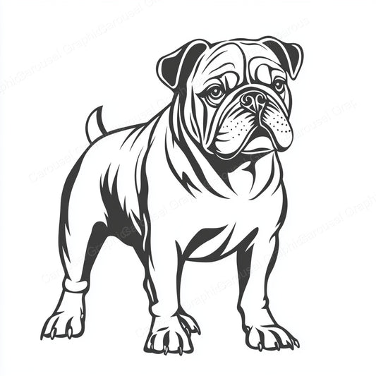 Bulldog Vector Graphic preview