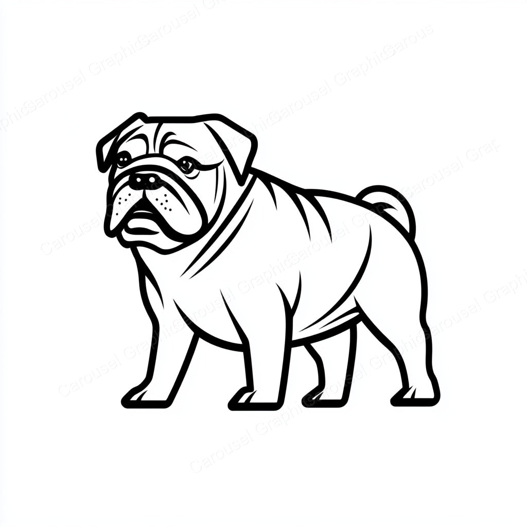 Bulldog Vector Graphic preview