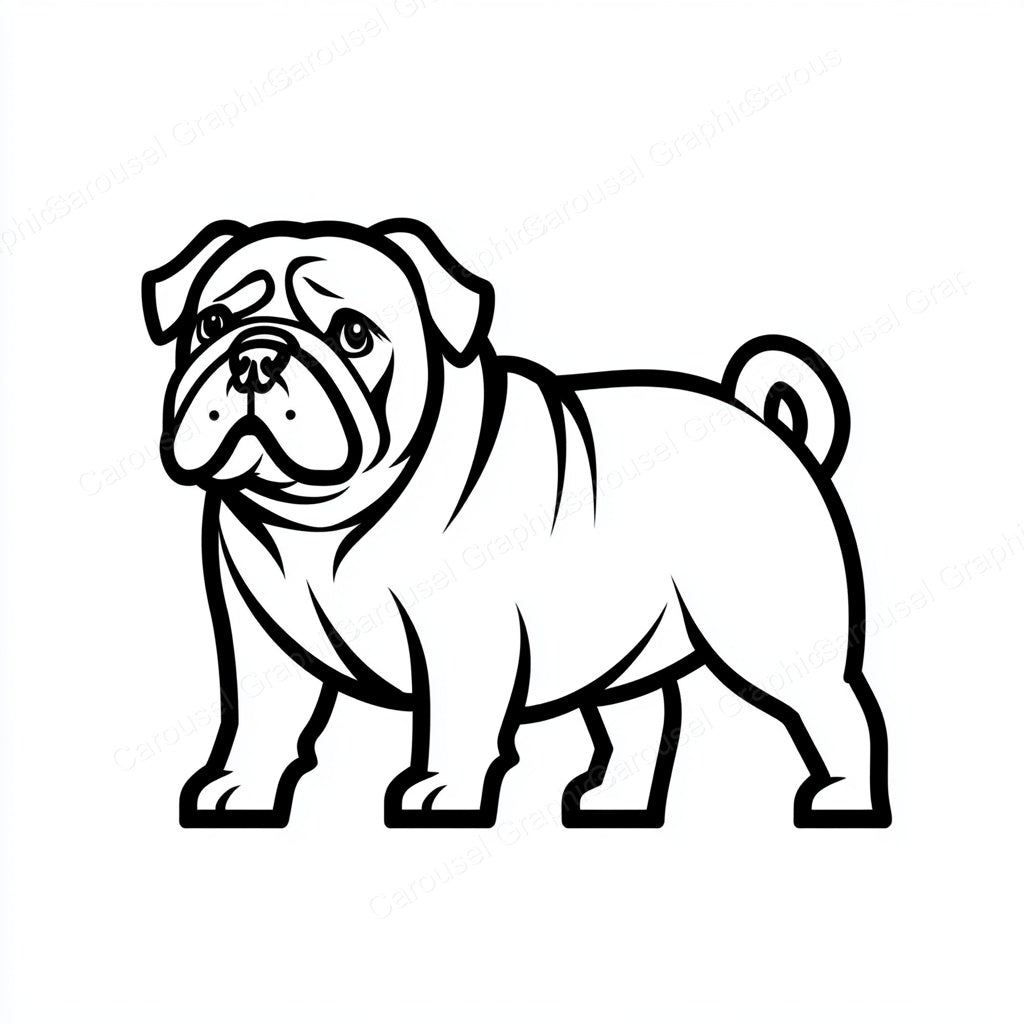 Bulldog Vector Graphic preview
