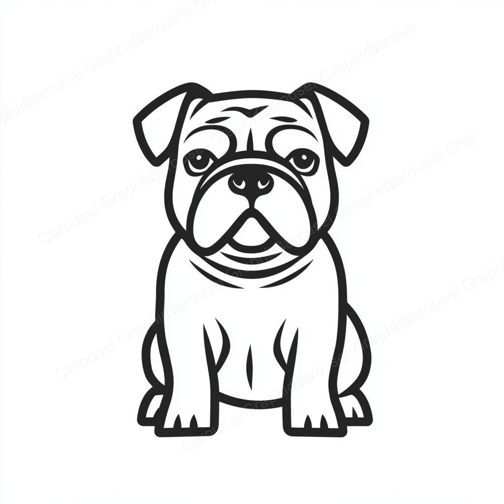 Bulldog Vector Graphic preview