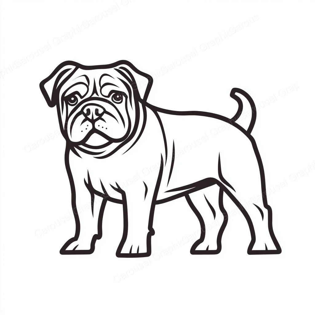 Bulldog Vector Graphic preview