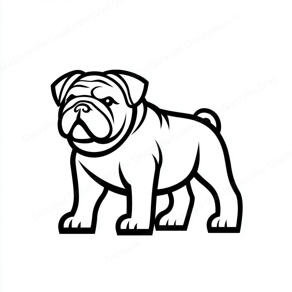 Bulldog Vector Graphic preview
