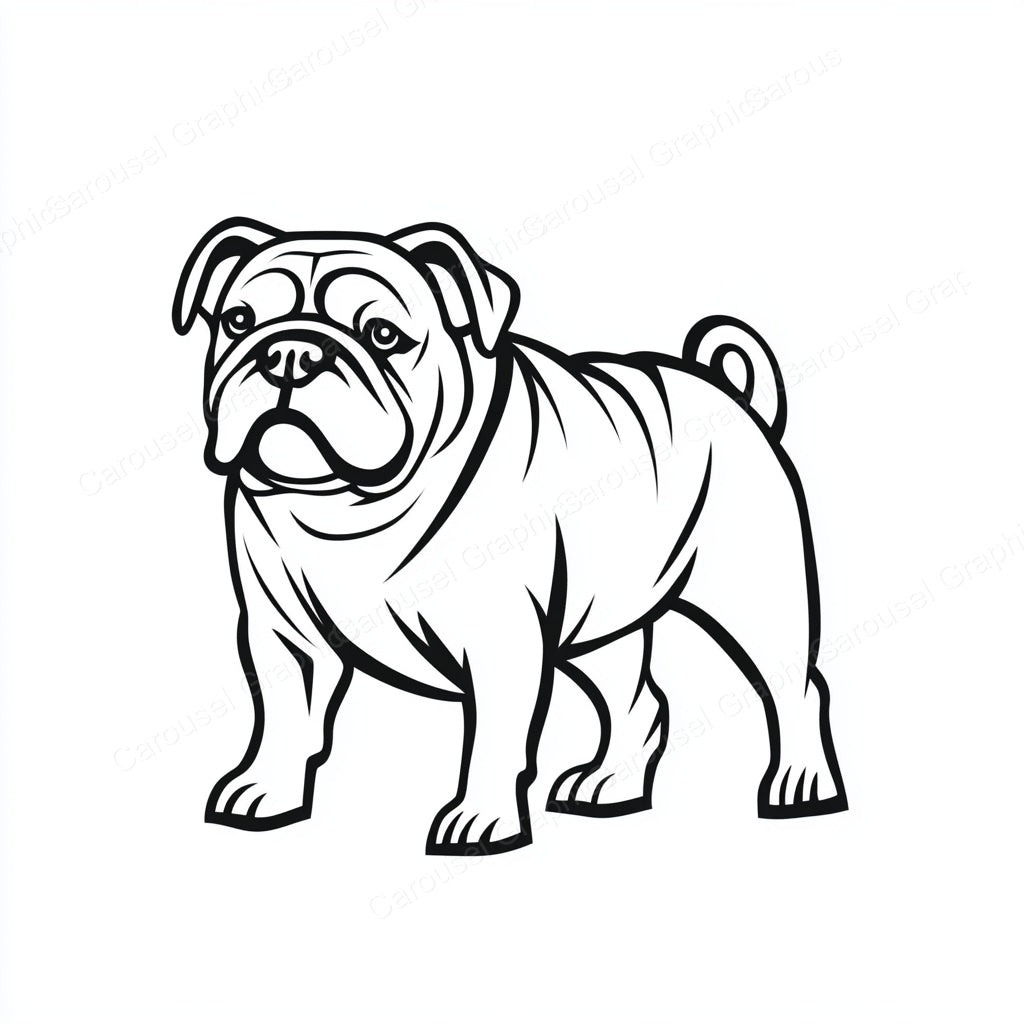 Bulldog Vector Graphic preview