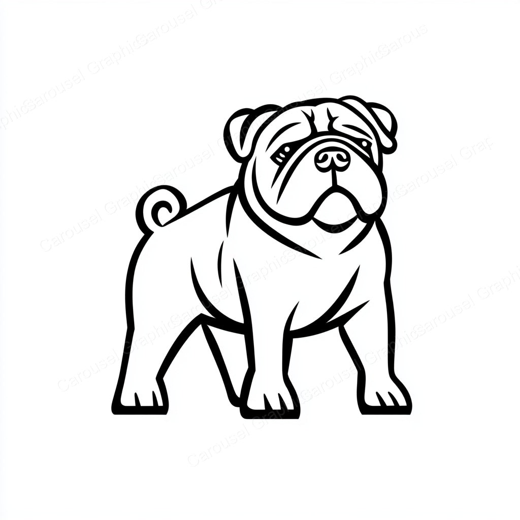 Bulldog Vector Graphic preview