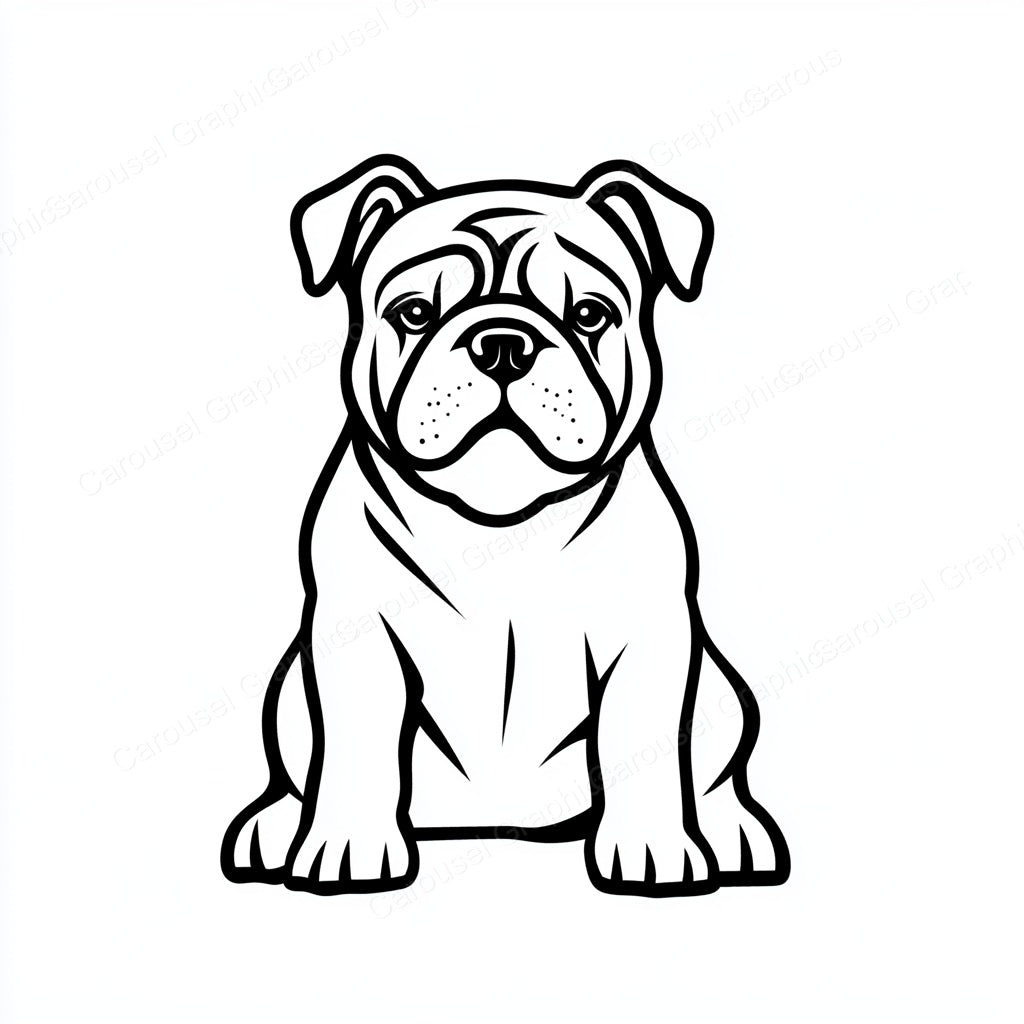 Bulldog Vector Graphic preview