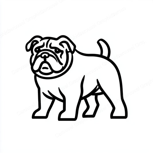 Bulldog Vector Graphic preview
