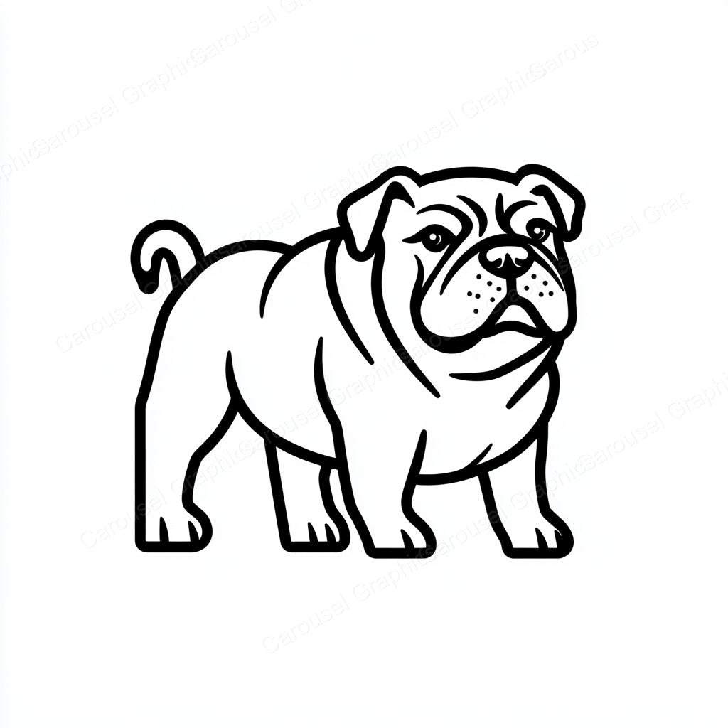 Bulldog Vector Graphic preview