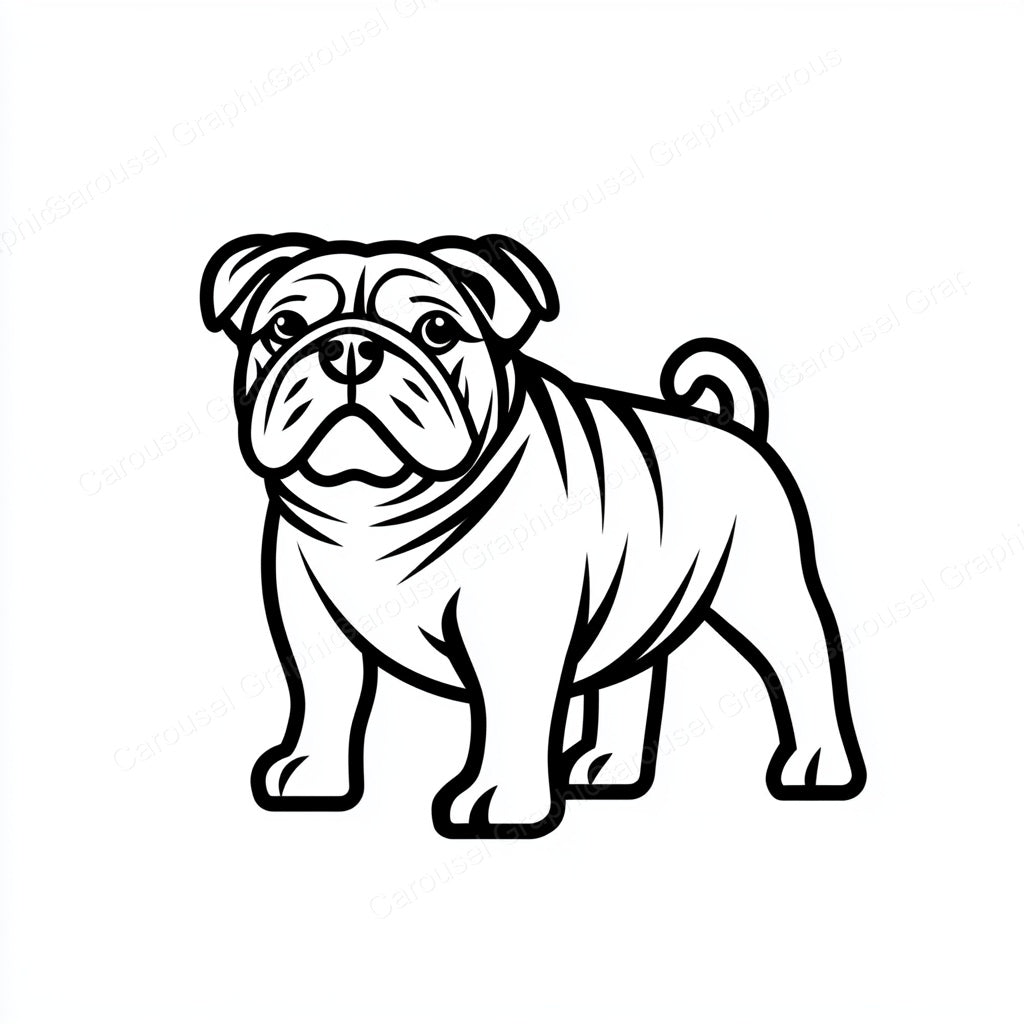 Bulldog Vector Graphic preview