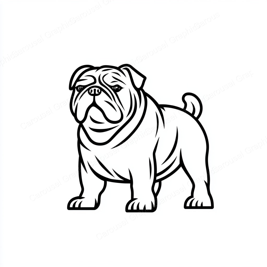 Bulldog Vector Graphic preview