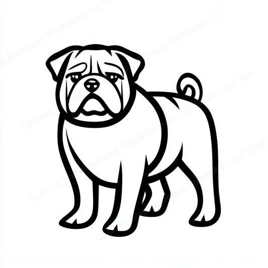 Bulldog Vector Graphic preview