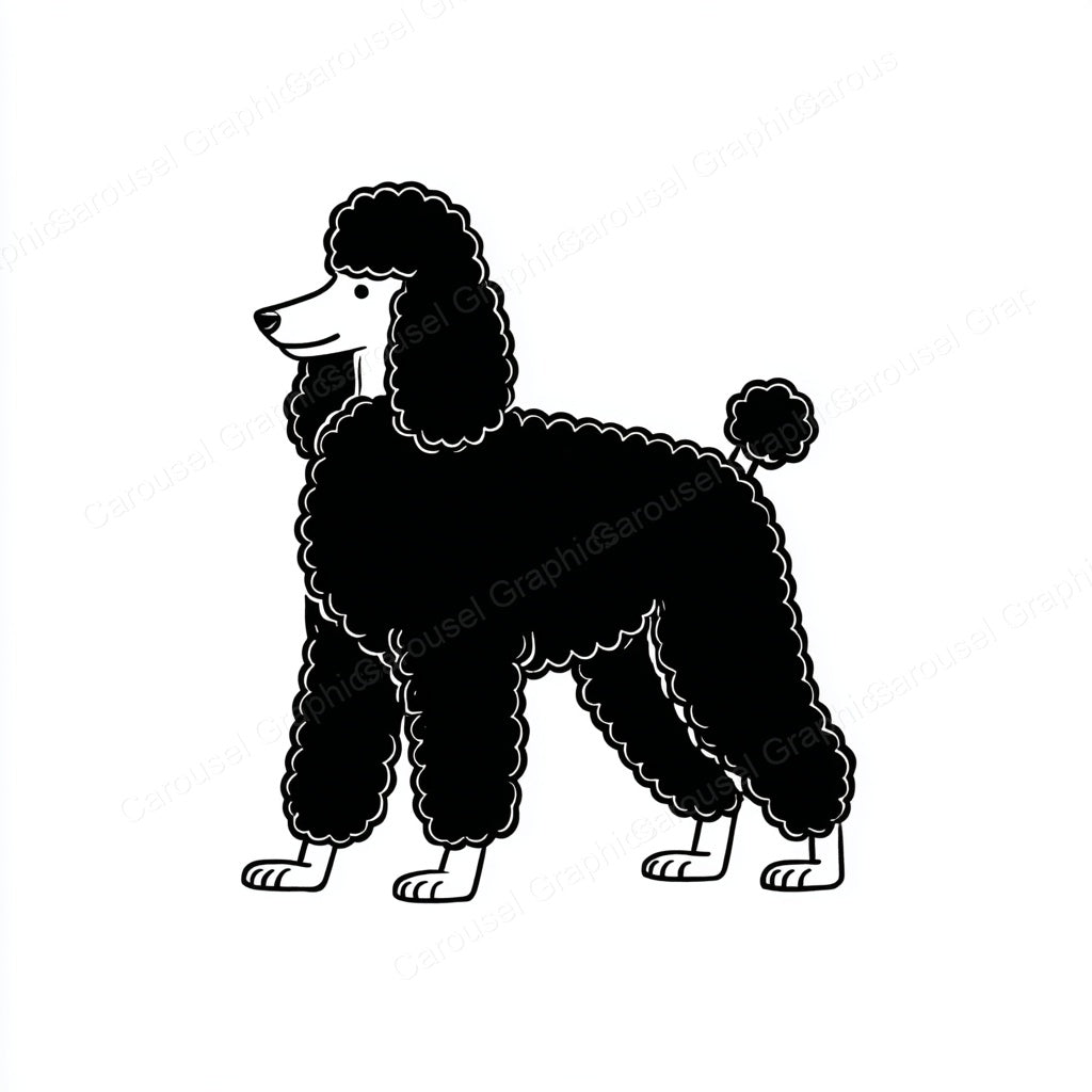 Poodle Vector Graphic preview