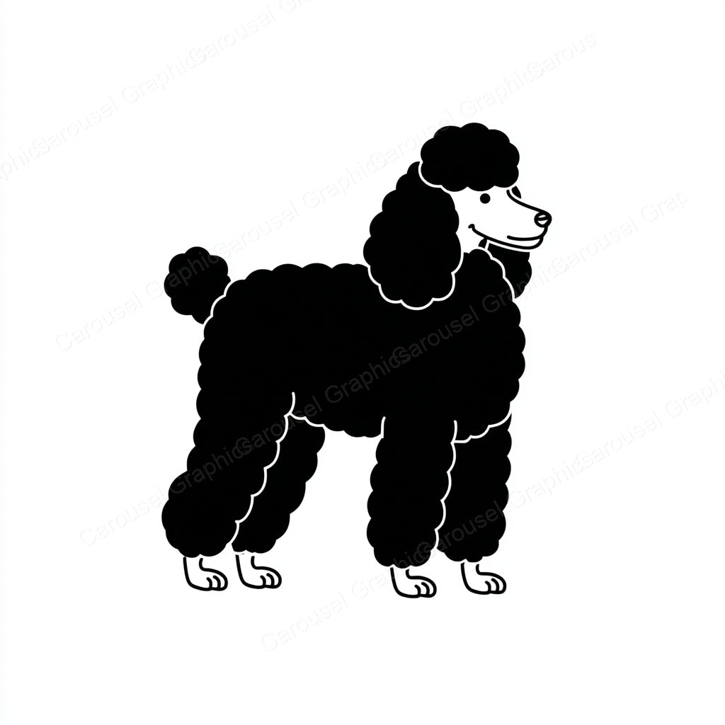 Poodle Vector Graphic preview
