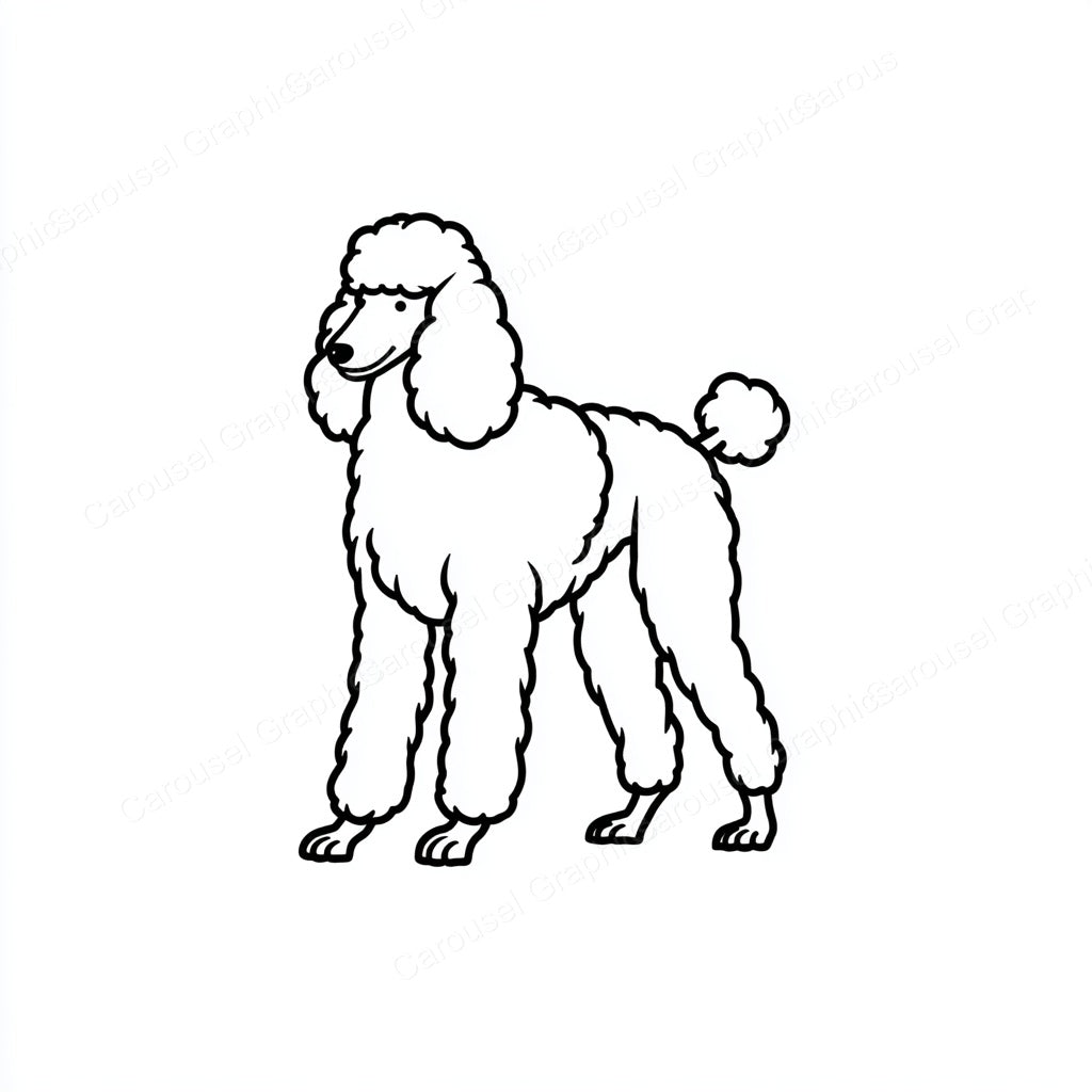 Poodle Vector Graphic preview
