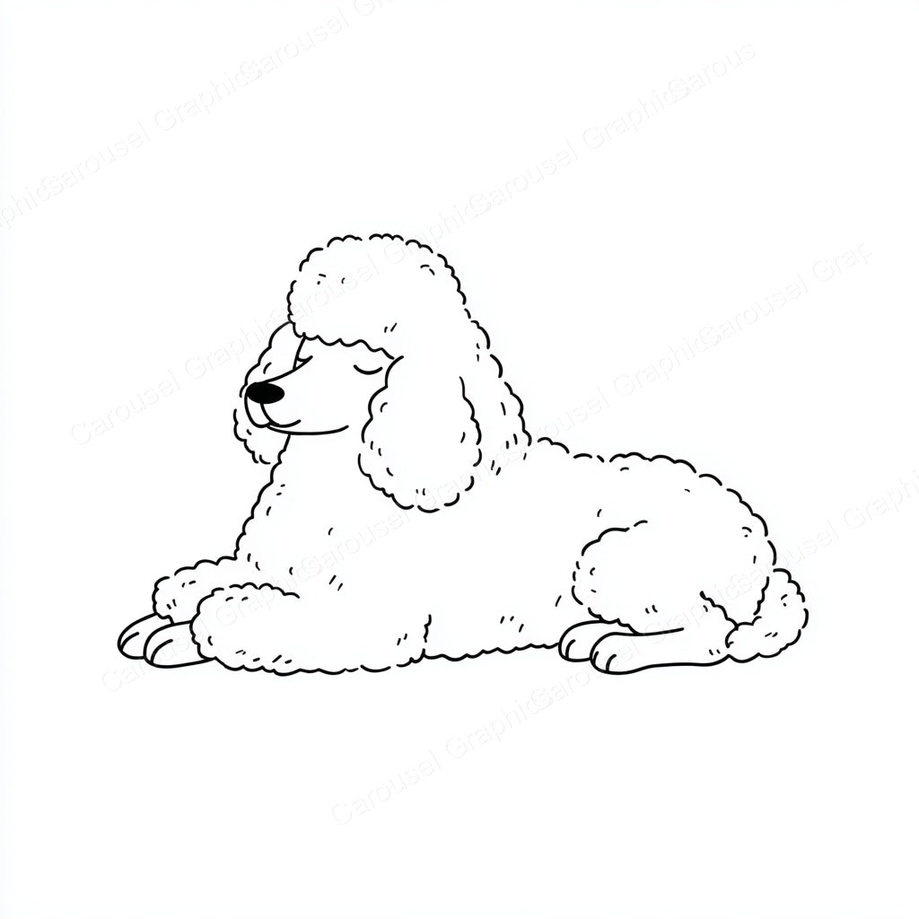 Poodle Vector Graphic preview