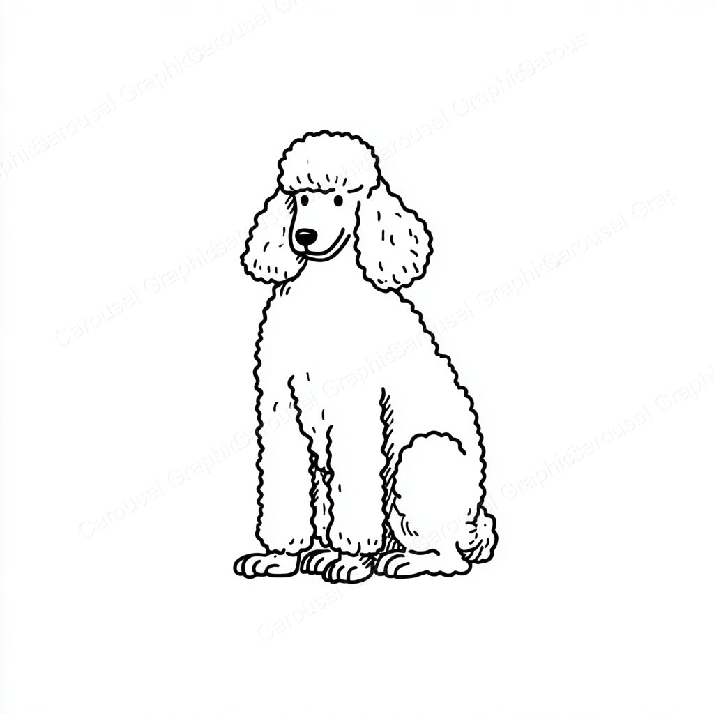 Poodle Vector Graphic preview
