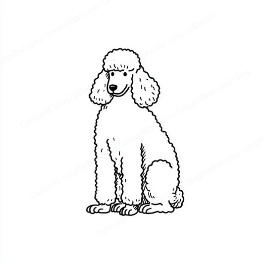 Poodle Vector Graphic preview